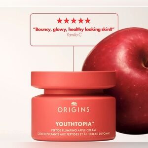 NIB Origins Youthtopia Peptide Plumping Apple Cream Face Moisturizer w/ Peptides